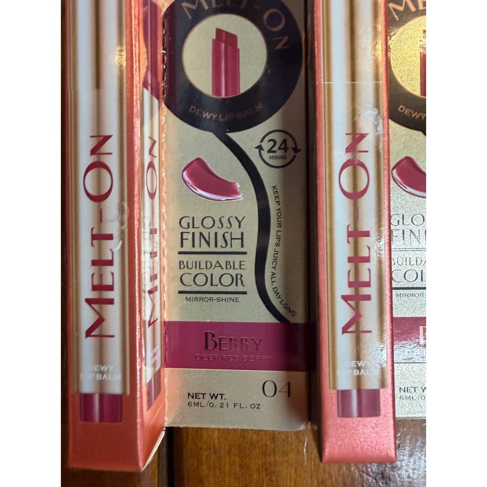 OZ LAB Melt-On Dewy Lip Balm Glossy Finish Buildable Color Waterproof 4 Shades - Picture 5 of 7